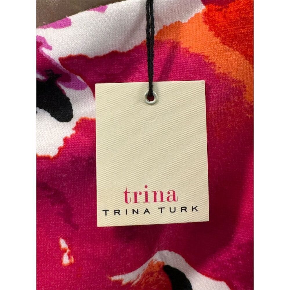 Trina Turk Women's Size 2 Sleeveless Abstract Floral Knee Length Dress NWT - Picture 5 of 5